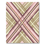 Muted Blush Intersecting Stripe Rug