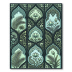 Emerald Green Archway Floral Paisley Rug