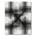 Monochromatic Abstract Intersecting Line Art Rug