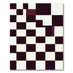 Monochromatic Checkerboard Blocks Rug