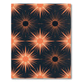 Celestial Orange Starburst Navy Rug