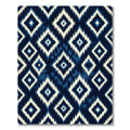 Indigo Geometric Tribal Diamond Art Rug