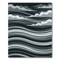 Monochromatic Swirling Clouds Horizon Rug
