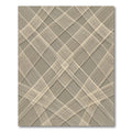 Modern Taupe Intersecting Grid Overlay Rug