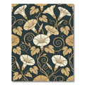 Cream Morning Glory Vine Swirls Rug