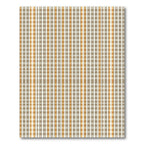 Warm Tan Plaid Vertical Stripe Rug