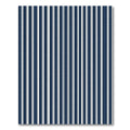 Navy Blue White Vertical Stripe Rug