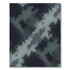 Charcoal Gray Abstract Cloudy Sky Rug