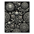 Silver Sun Pomegranate Floral Medallion Rug