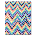 Vibrant Multi Color Zigzag Chevron Rug