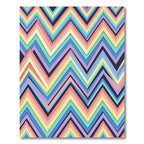 Vibrant Multi Color Zigzag Chevron Rug
