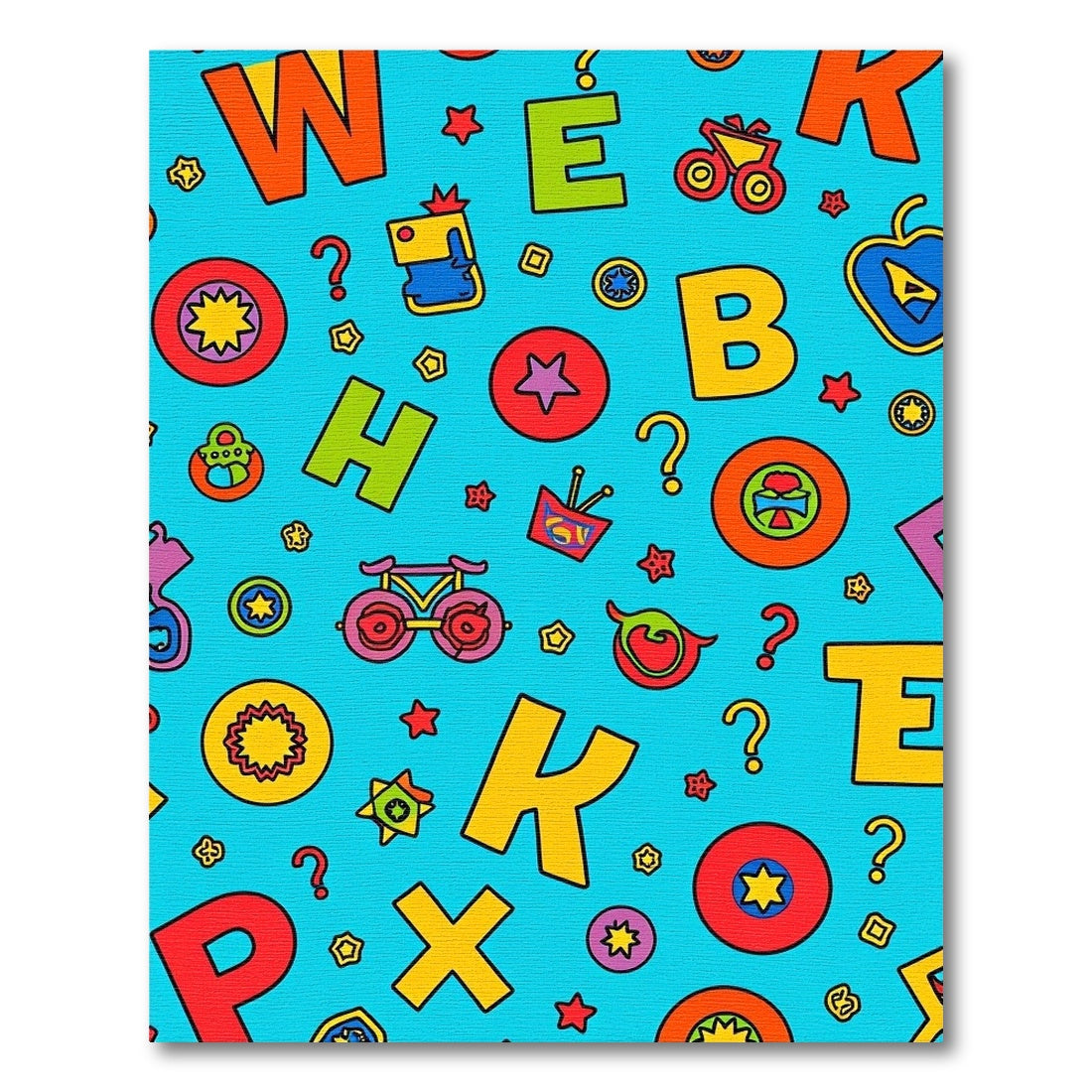 Alphabetical Whimsy Fun Objects Rug