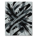 Monochromatic Splatter Brush Stroke Explosion Rug