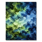 Ethereal Blue and Green Watercolor Cloud Rug