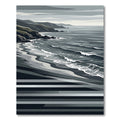Coastal Waves Stripe Scene Rug