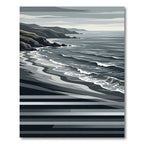 Coastal Waves Stripe Scene Rug