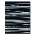 Minimalist Midnight Blue Grey Abstract Wave Rug