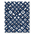 Navy Nautical Scottish Terrier Plaid Rug