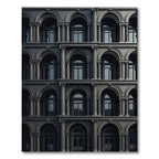 Dark Gray Arch Corinthian Column Rug