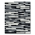 Monochromatic Stacked Horizontal Bars Rug