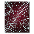 Crimson Dot Cascade Contemporary Rug
