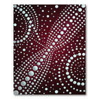 Crimson Dot Cascade Contemporary Rug