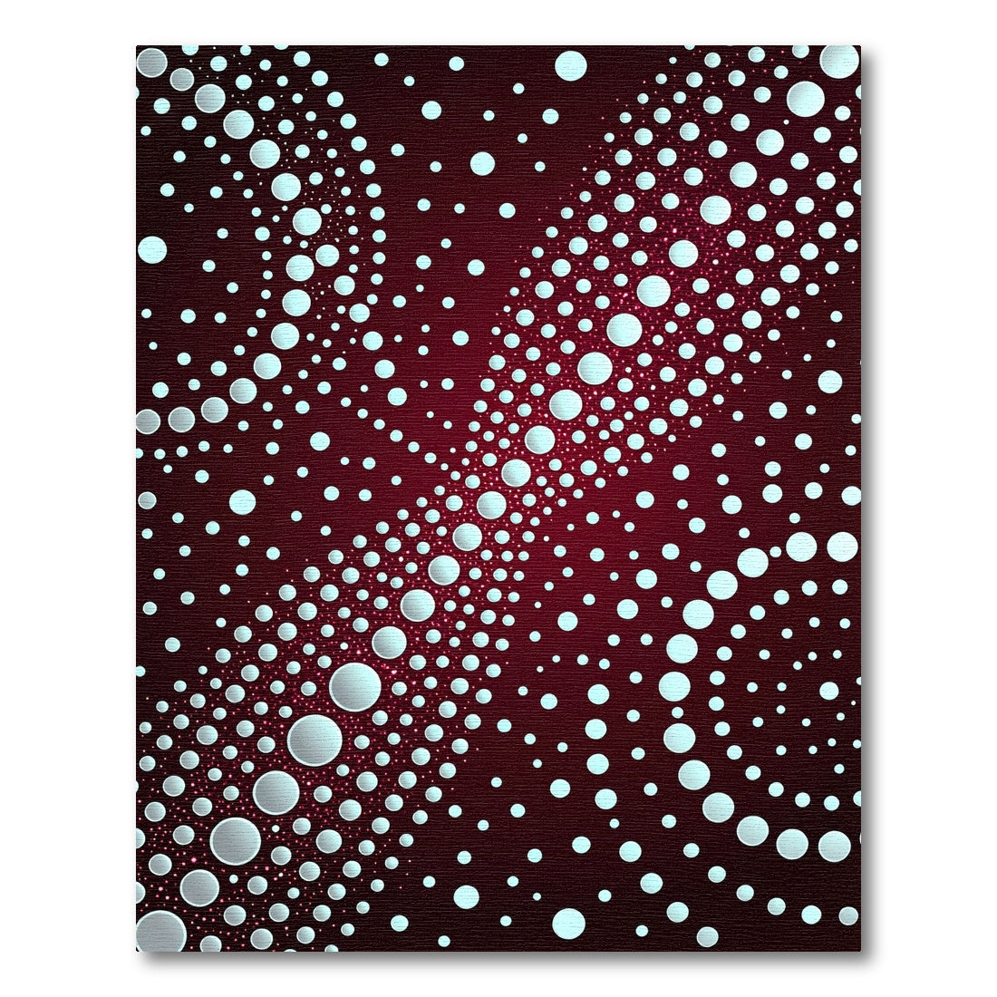 Crimson Dot Cascade Contemporary Rug