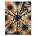 Mid Century Radial Burst Sunburst Rug