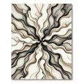 Monochromatic Flowing Abstract Radiating Rug