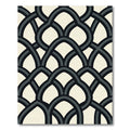 Sophisticated Charcoal Arch Geometric Rug
