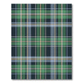 Dark Green Blue Plaid Lines Rug