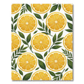 Vibrant Citrus Fruit and Leaf Orchard Rug