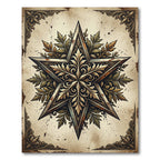 Vintage Ornate Bronze Star Filigree Rug