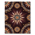 Celestial Starburst Geometric Earth Tone Rug