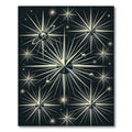 Radiant Stellar Burst Black Composition Rug
