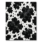 Monochrome Animal Spotted Ink Brush Rug