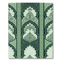 Mughal Arch Green Arabesque Floral Rug