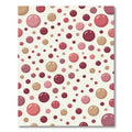 Scattered Pink Burgundy Spheres Rug
