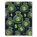 Neon Green Money Bag Graphic Rug