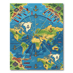 Global Maritime Anchors and Ports Rug