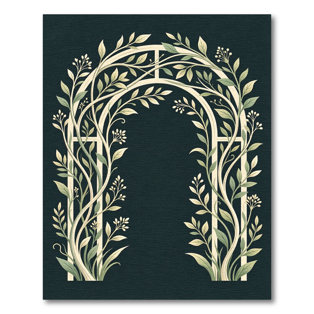 Sage Botanical Arch Willow Cream Rug