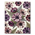 Mauve Pink Purple Anemone Bloom Rug