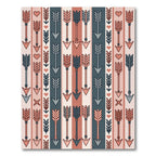 Neutral Tribal Arrows Heart Stripes Rug