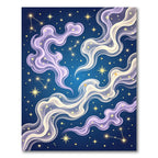 Celestial Swirls Starry Night Nebula Rug