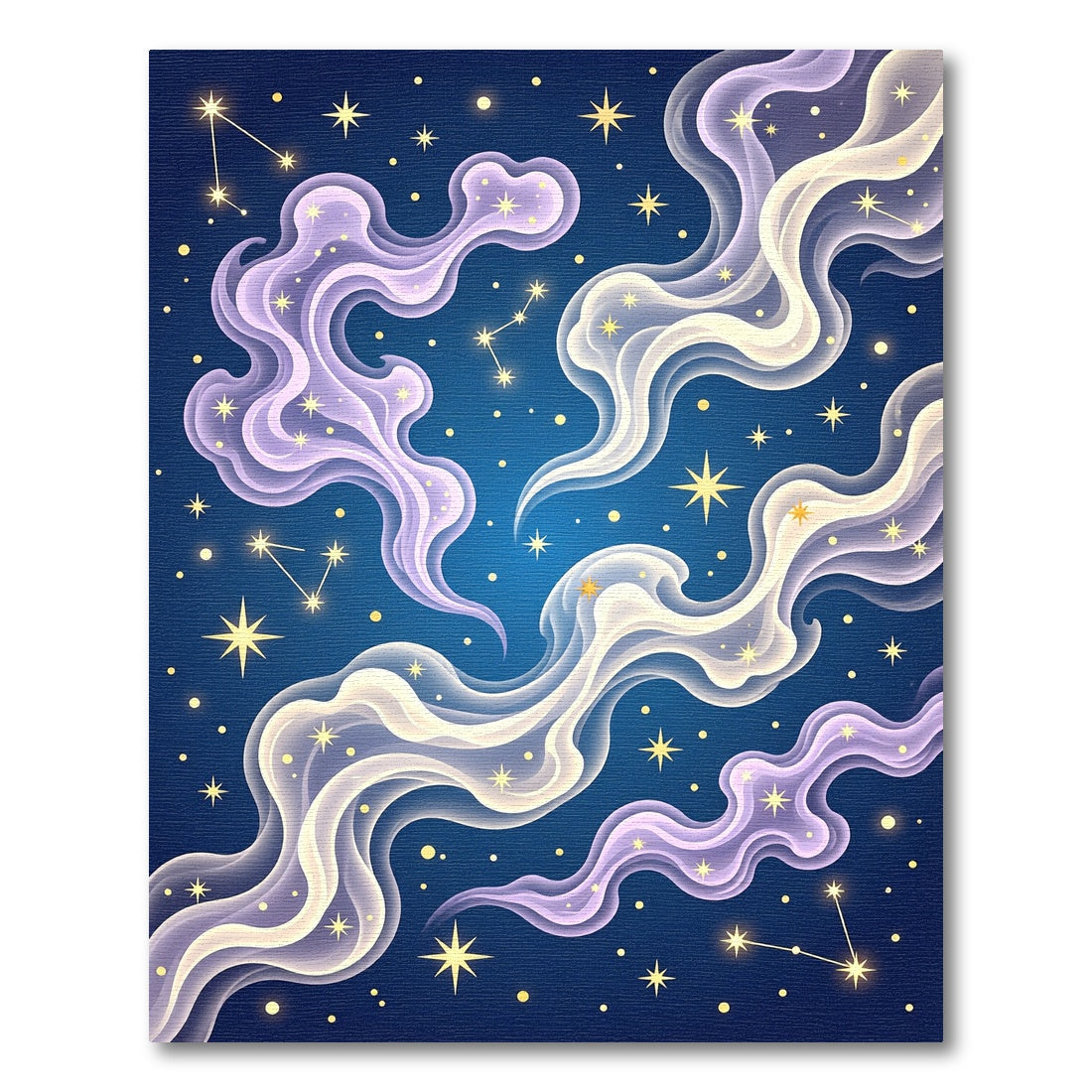 Celestial Swirls Starry Night Nebula Rug