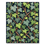 Lush Green Ivy Vine Trellis Rug