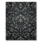 Regal Silver Crown Scrollwork Rug