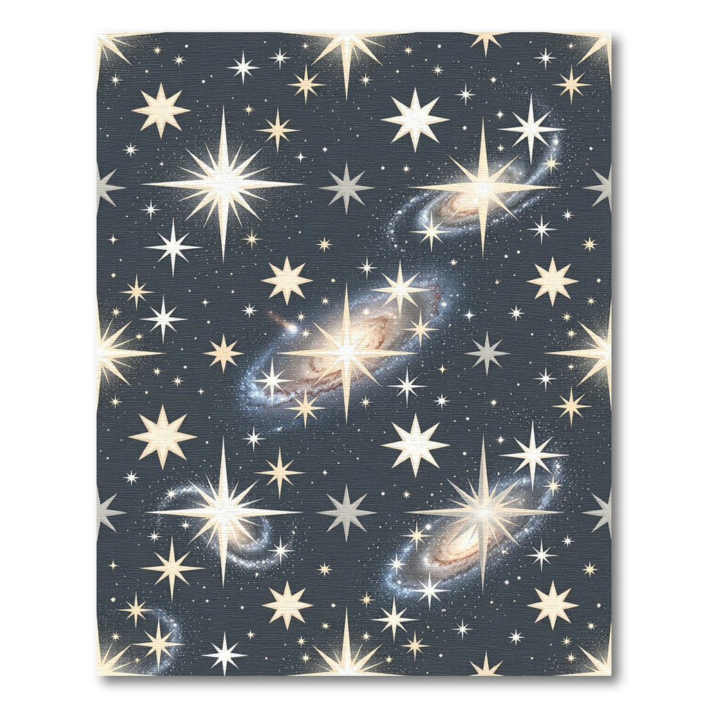 Cosmic Galaxy Starfield Sparkle Rug