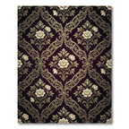 Ornate Floral Garden Damask Rug
