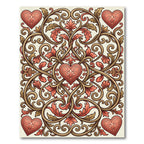 Crimson Heart Vine Flourish Rug